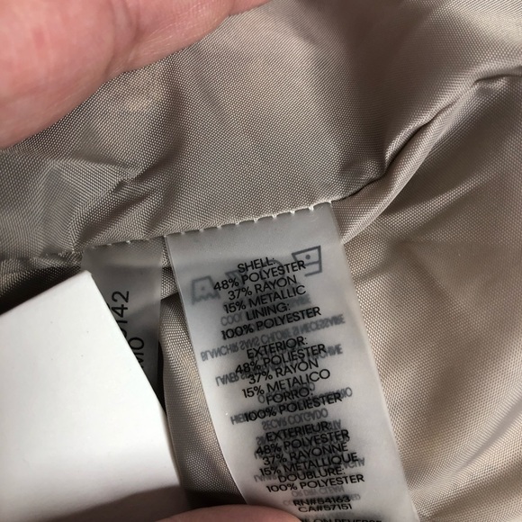 NWT Calvin Klein size small gold shimmery jacket - Picture 8 of 8